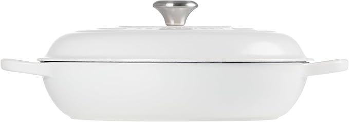 Le Creuset Enameled Cast Iron Signature Braiser, 5 qt., White