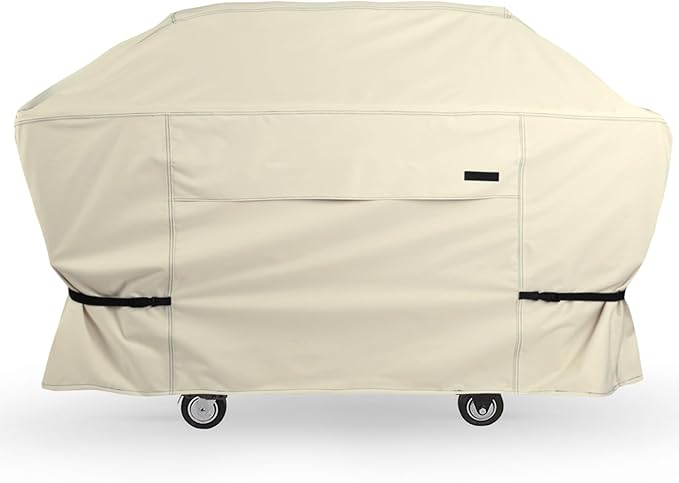 NettyPro Griddle Cover for Blackstone 36 inch Griddle Waterproof Heavy Duty 4 Burner Flat Top Gas Grill Cover for Blackstone 36" Griddle Cooking Station and Camp Chef FTG600, Beige