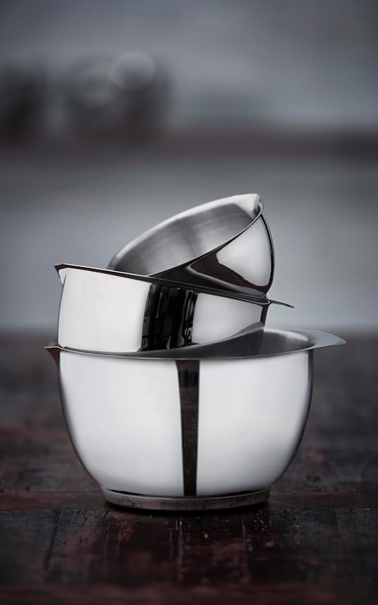 Rosti Precision Craft Mixing Bowl Set 3 Liter Elevate Your Culinary Experience Stylish Nesting Bowls for Effortless Cooking and Baking