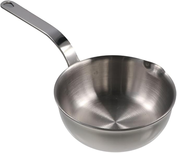 Butter Warmer Pot, Milk Warmer Pot with Pour Spouts, Pan Sauce Pan Stainless Steel Small Milk Saucepan, Stainless Steel Chocolate