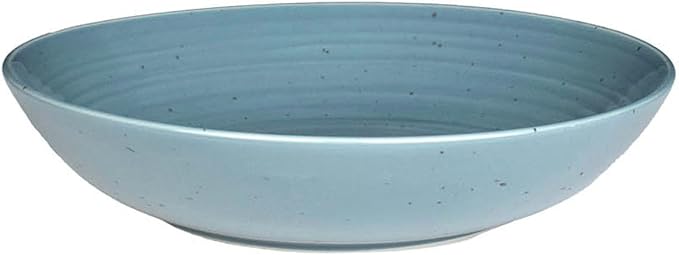 Sango Siterra Painter's Palette Stoneware Pasta Bowls (Set of 4) – Pasta & Serving Bowls, Earthy Reactive Glaze, Multi Assorted Colors, Microwave & Dishwasher Safe, for Everyday Dining & Entertainment