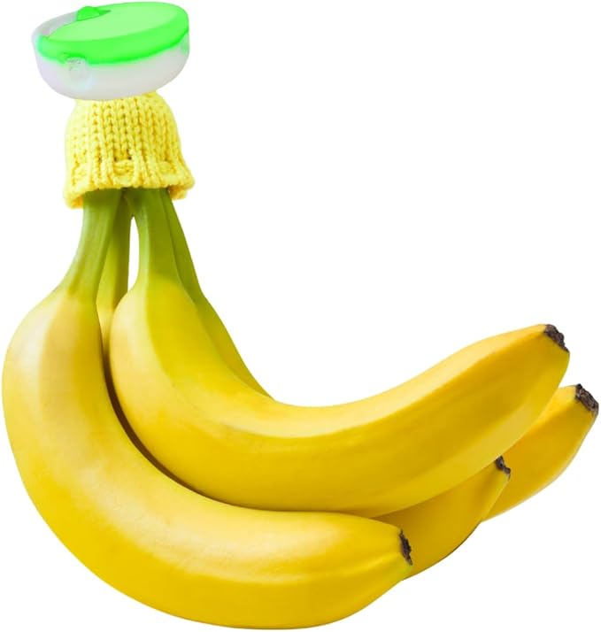 NANA HATS Banana Freshness Preserver, Keep Bananas Fresh Longer, Ideal for Organic Bananas, Innovative Banana Holder for Home Use, Extend Freshness of Your Fruit, AS SEEN ON SHARK TANK, Night Light