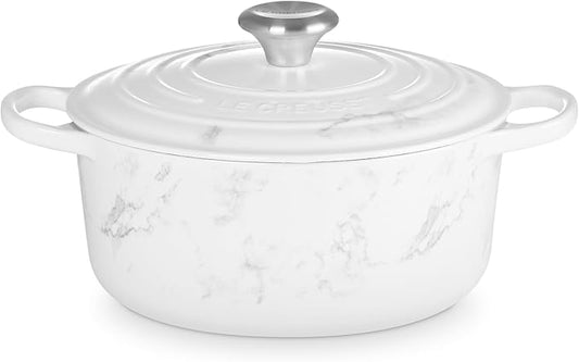 Le Creuset Enameled Cast Iron Signature Round Dutch Oven, 4.5 qt., Marble