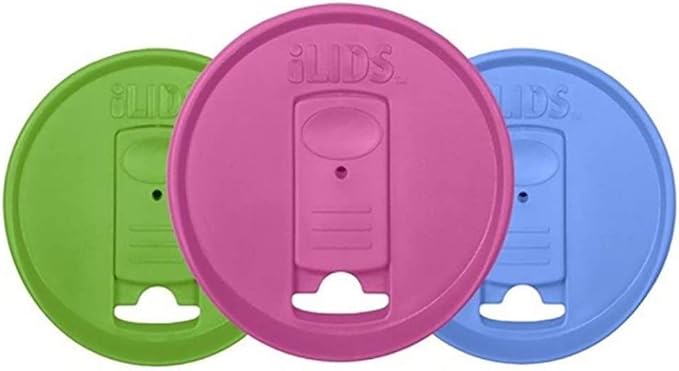 Mason Jar Drink Lid, Regular Mouth, Whimsy, Pack of 3