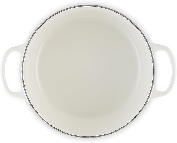 Le Creuset Enameled Cast Iron Signature Round Dutch Oven, 4.5 qt., White