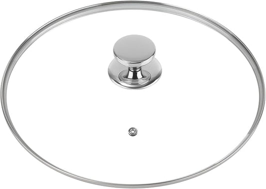 10.5 Inch Pan Lid for Frying Pan, Skillet, 4mm Clear Tempered Glass, Compatible with Dishwasher and Ovens