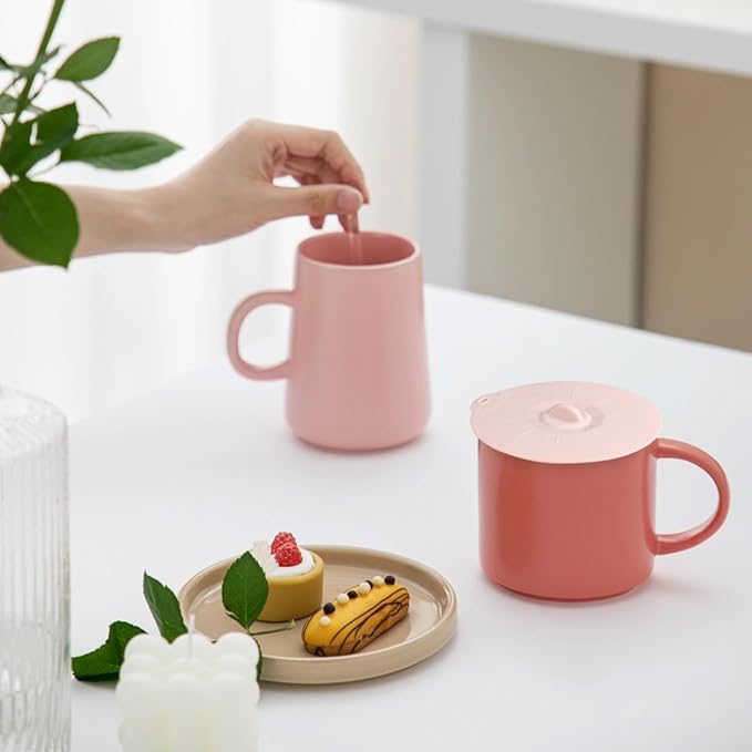 4"-12" Silicone Lids for Cups Bowls Plates Pans, Microwave Splatter Cover, Kitchen Containers Lids Cover for Food Storage, Small 5.9" 4 Pack