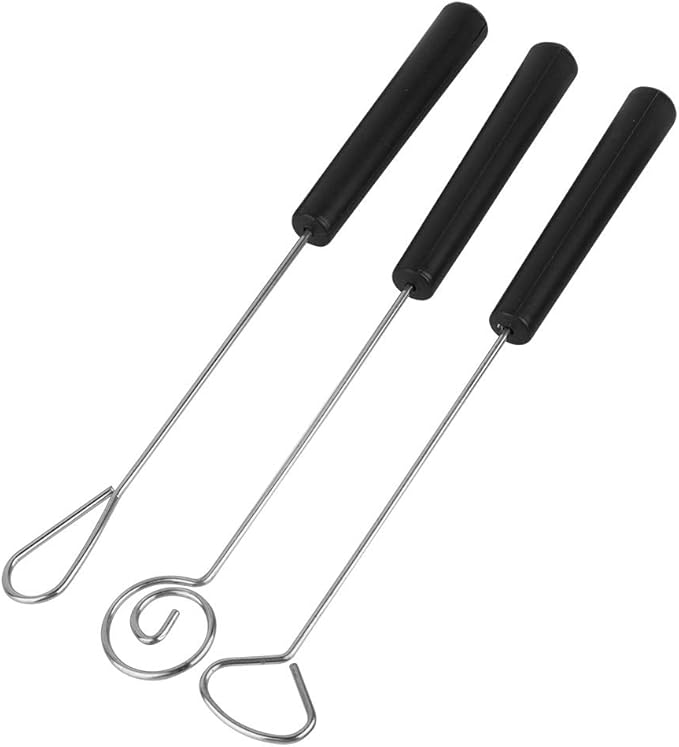 Chocolate Dipping Fork, 10Pcs Stainless Steel Candy Dipping Forks Fondue Forks DIY Decorating Tool Set Baking Supplies for Handmade Chocolates Pralines and Truffles