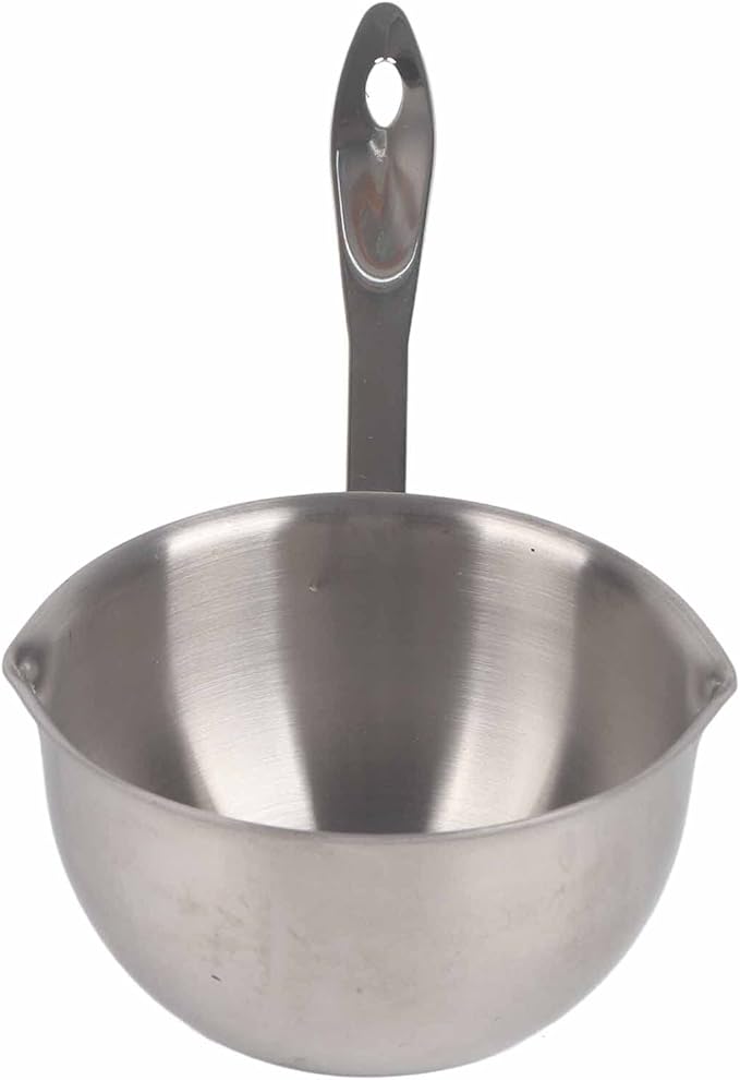 Butter Warmer Pot, Milk Warmer Pot, Stainless Steel Mini Butter Hot Pot, for Heating Milk Butter Cheese Chocolate(300ML)