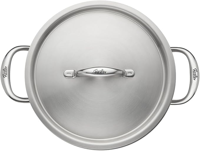 Fissler M5 Pro-Ply 5-ply Stainless Steel Stockpot, 6 Quart, with Metal Lid