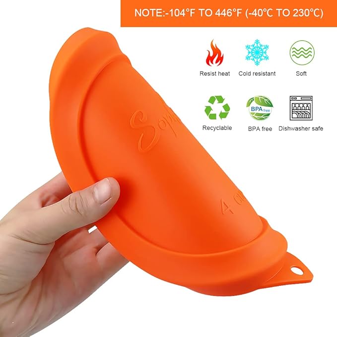 Sophico Round Silicone Storage Cover Lids Replacement for Anchor Hocking and Pyrex Glass Bowls (Container not Included) (4 Size, 8 Pack)