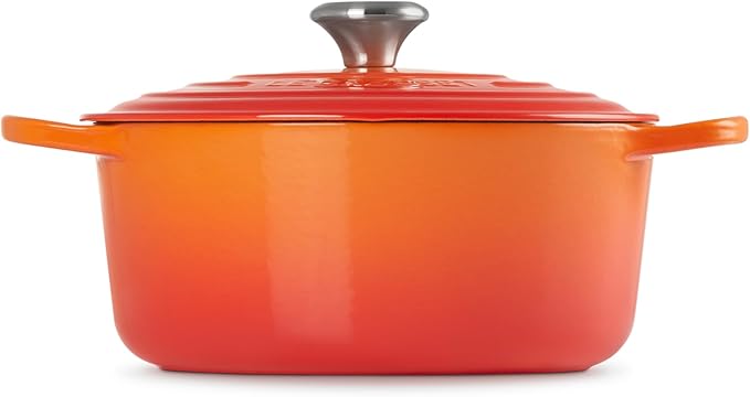 Le Creuset Enameled Cast Iron Signature Round Dutch Oven, 5.5 qt., Flame