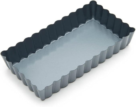 Fox Run Non-Stick Tart Pan, 4.5 x 2.25 x 0.75 inches, Metallic