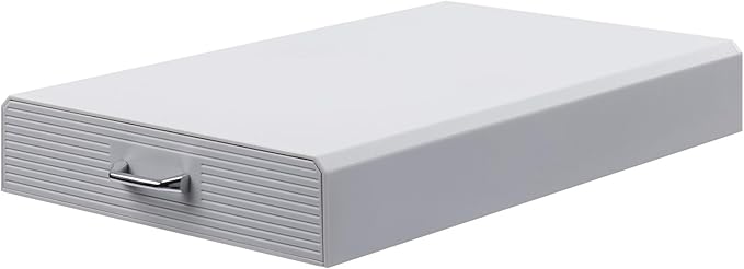 Navaris Coffee Pod Holder Drawer - 50 Capsule Storage Organizer Tray Counter Container - Fits Standard Sizes of Pods and Capsules - 1 Drawer Design - Gray