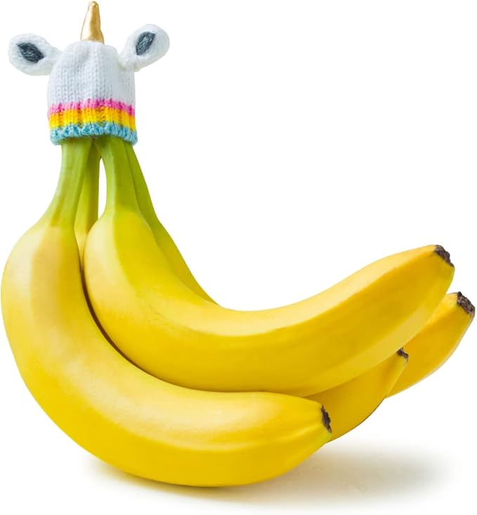 NANA HATS Banana Freshness Preserver, Keep Bananas Fresh Longer, Ideal for Organic Bananas, Innovative Banana Holder for Home Use, Extend Freshness of Your Fruit, AS SEEN ON SHARK TANK, Unicorn