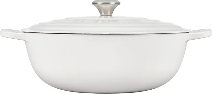 Le Creuset Signature Cast Iron Chef's Oven, 7.5qt, White, LS2514-3216SS