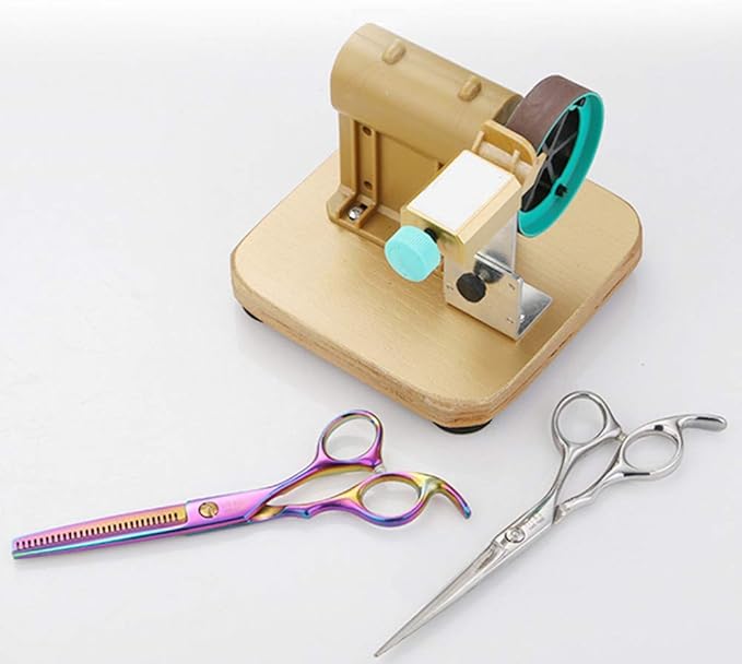 Professional Electric Hair Scissors Sharpener Grinding Machine Automatic Hair Cutting Shear Grinder Tool