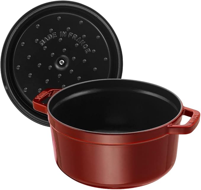 St. Andrew Press STAUB 40509-357-0 Cocotte Round 24cm Grenadine red