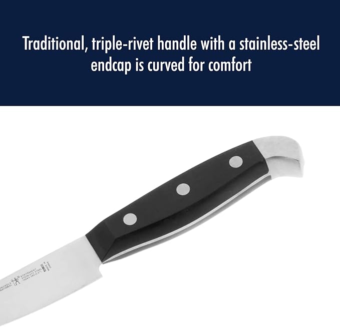 HENCKELS Statement Razor-Sharp 8-inch Bread Knife, Cake Knife, German Engineered Informed by 100+ Years of Mastery, Black