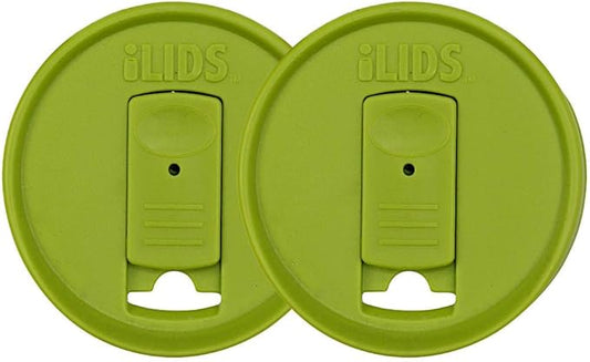 Mason Jar Drink Lid, Regular Mouth, Lime Green, Pack of 2