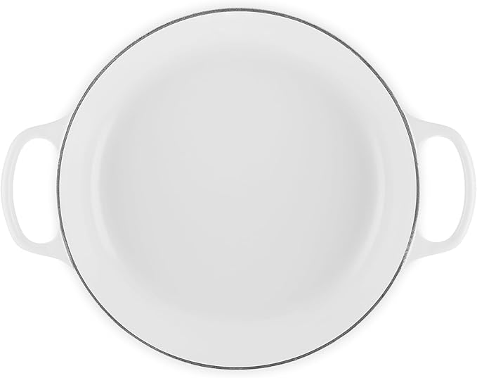 Le Creuset Enameled Cast Iron Signature Braiser, 3.5 qt., Marble