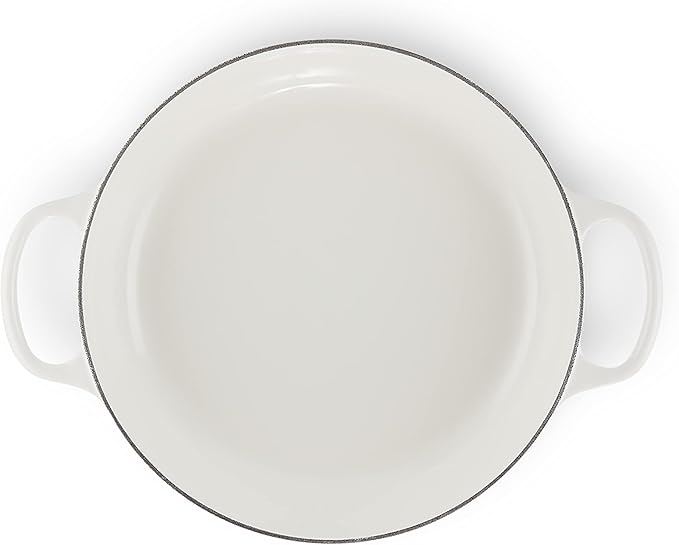 Le Creuset Enameled Cast Iron Signature Braiser, 3.5 qt., White
