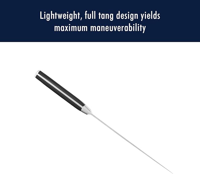 HENCKELS Forged Premio 8-inch Bread Knife, Black/Stainless Steel