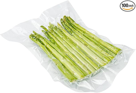 Fresh Hero 16 x 12 Inch Vacuum Sealer Bags, 100 Food Storage Bags - 3 mil Thick, Microwavable, Clear Plastic Sous Vide Bags, Freezable, For Storing Food Or Sous Vide Cooking - Restaurantware