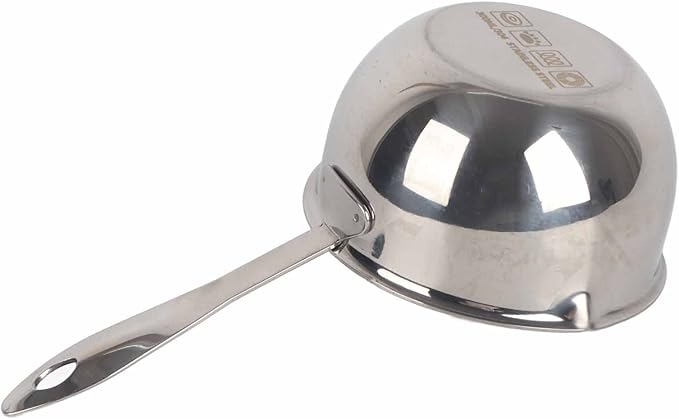 Butter Warmer Pot, Milk Warmer Pot, Stainless Steel Mini Butter Hot Pot, for Heating Milk Butter Cheese Chocolate(300ML)