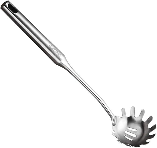 Spaghetti Spoon,304 Stainless Steel Pasta Spoon,Silver/13.8Inch