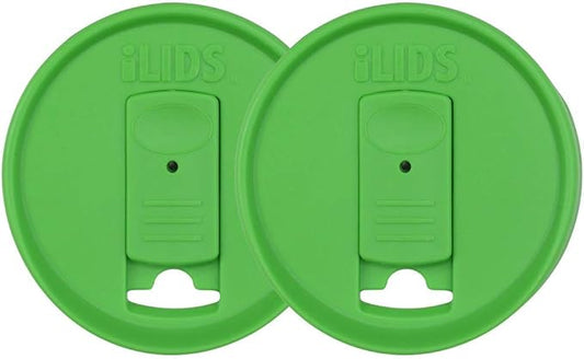 Mason Jar Drink Lid, Regular Mouth, Grass Green, Pack of 2