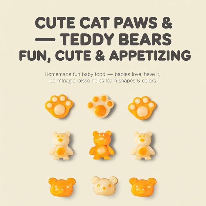 Bear Silicone Molds for Baking, Non-Stick Handmade Cake Mold for DIY Bake, Chocolate Cover Cookie Silicone Molds for Candy Mini Cakes Jelly Baking