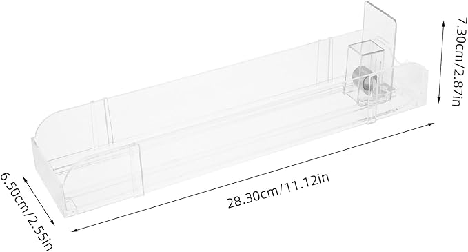 Zerodeko Dual-Sided Beverage Booster can Organizer Tray for Convenience Store and Supermarket Shelves Compact 11X3X2.5 Inch Space-Saving Display Rack for Soda and Drinks