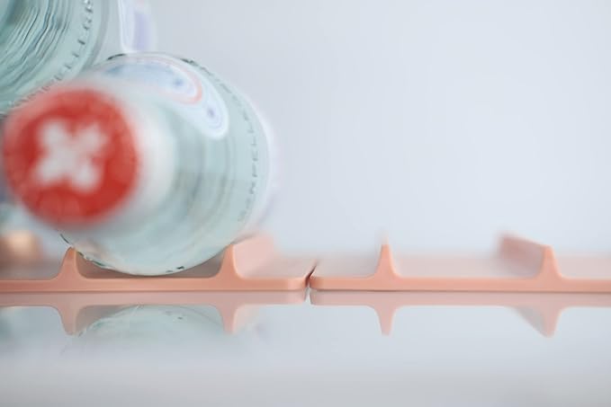 Cooks Innovations 2 Pack Drink Organizer for Fridge Modular, Soda Can Refrigerator Organizers and Storage, Beer-Wine-Water Bottle Holder, Durable Non-Slip Anti-Roll