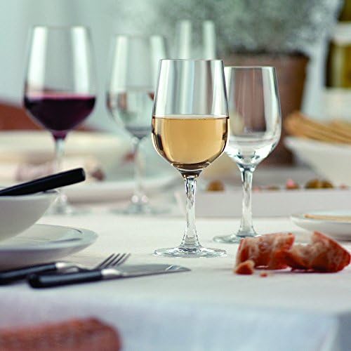 Fortessa Valore, Break-Resistant, European Crystal Glass, Burgundy or Soft Mature Red Wine Glass, 24.1 Ounce, Set of 6