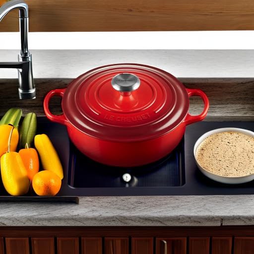 Le Creuset Enameled Cast Iron Signature Sauteuse Oven, 3.5 qt., Cerise