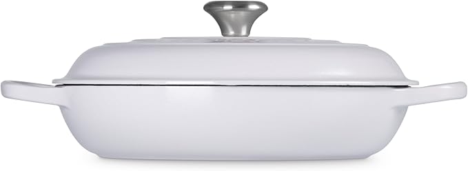 Le Creuset Enameled Cast Iron Signature Braiser, 3.5 qt., Shallot