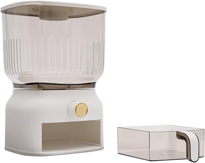 6KG Rice Dispenser, Large Sealed Grain Storage Container with Rice Cup Food Dispenser Kitchen Organizer for Rice Beans Grains Cereal Dry Food Storage Rice Containers