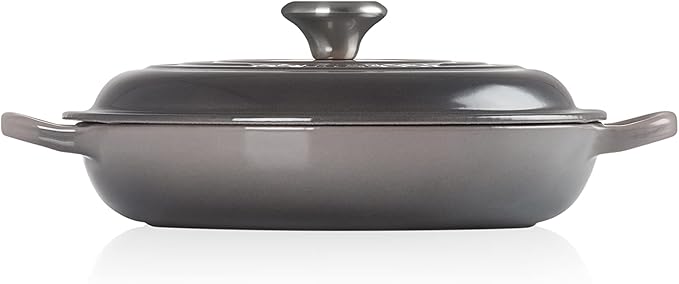 Le Creuset Enameled Cast Iron Signature Braiser, 1.5 qt., Oyster