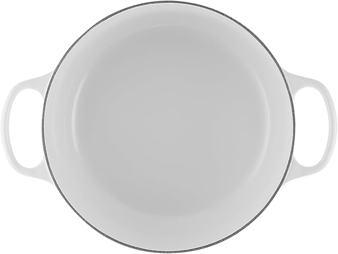 Le Creuset Enameled Cast Iron Signature Round Dutch Oven, 5.5 qt., White