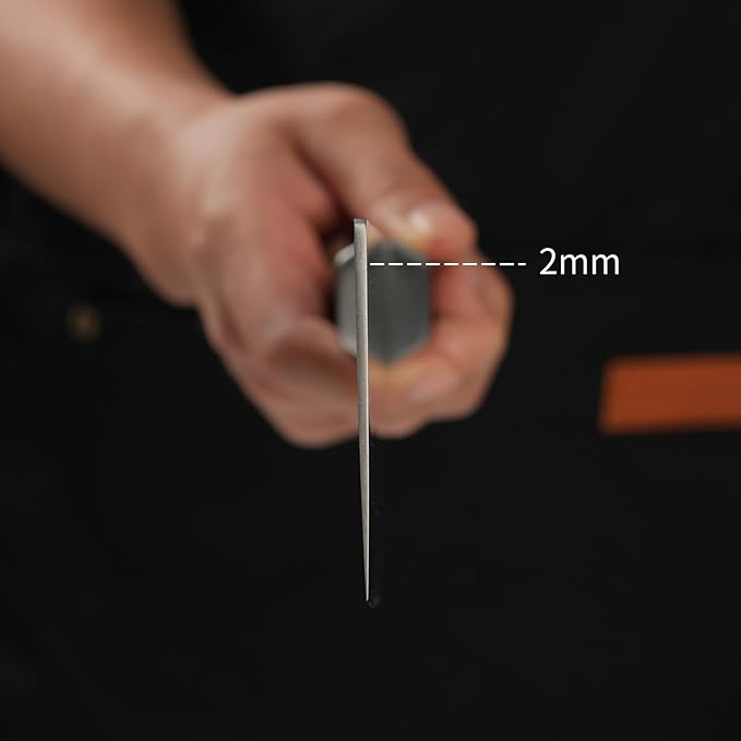 7 inch Meat Cleaver, One-piece All-Metal Cleaver Knife, German 1.4116 High Carbon Stainless Steel Kitchen Knife, Chinese Cleaver with Hollow Handle