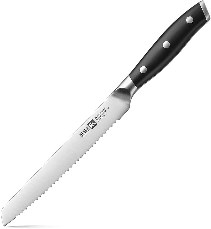 Stahl High Carbon Exclusive German Steel 6 inch Utility Serrated Knife (Black)