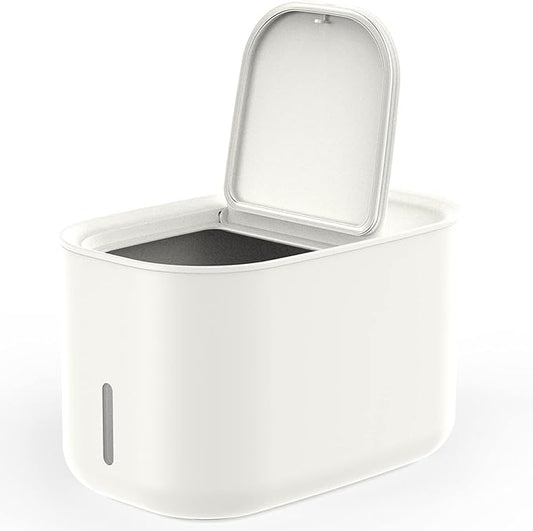 Zuutii Rice Storage Container,Food Container, Dry Food Storage, Pet Food Dispenser, 6.9Qt/11lbs Large Storage Bin with Lid,Silicone Ring & Moisture Proof,for Grain Cereal Soybean Corn,Begie