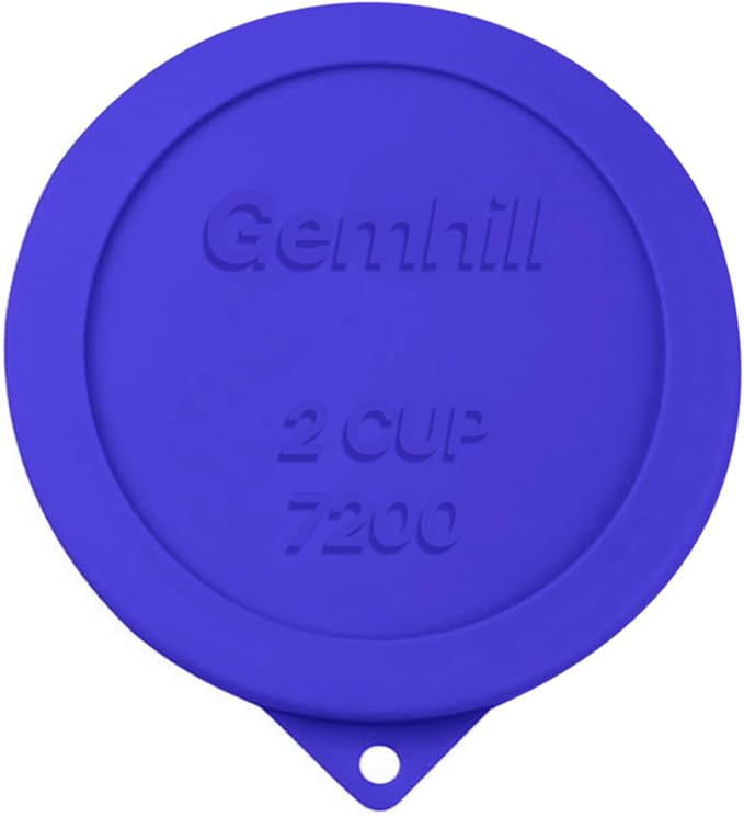 2 Cup Silicone Storage Cover Lids Replacements for Round Anchor Hocking Glass Bowls and Pyrex 7200-PC Glass Bowls |Container not Included|(Navy Blue, 4 Pack)