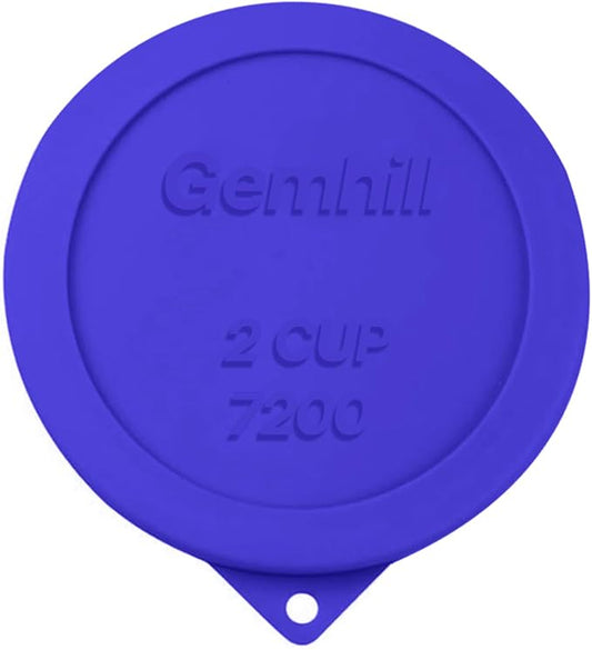 2 Cup Silicone Storage Cover Lids Replacements for Round Anchor Hocking Glass Bowls and Pyrex 7200-PC Glass Bowls |Container not Included|(Navy Blue, 4 Pack)