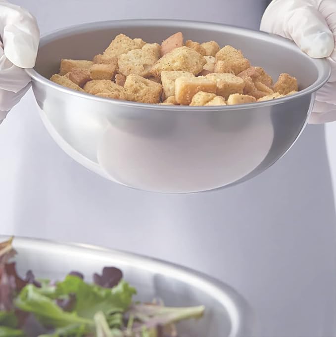 Betolla 1 1/2 Quart Heavy-Duty Stainless Steel Mixing Bowl – 22 Gauge (0.8 mm) Flat Base Prep Bowl with Curved Lip for Baking, Cooking & Food Prep