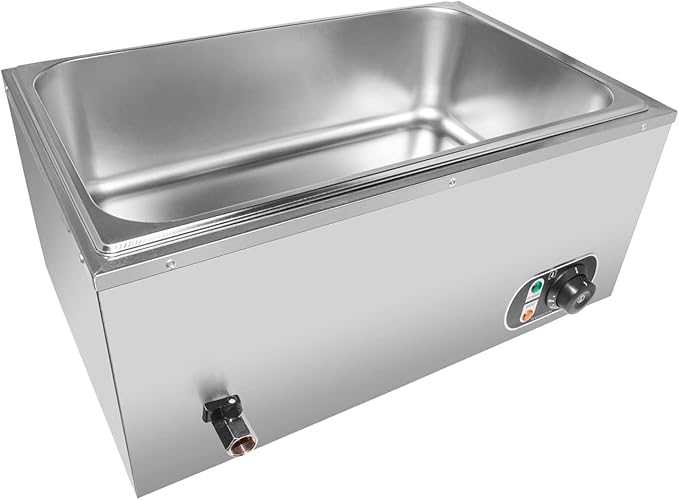 ALDKitchen Bain Marie Food Warmer | Electric Steam Buffet Warmer | 110V (1 tank)