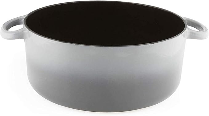 Chantal Enameled Cast Iron Cookware, 3 pc Set, Fade Grey