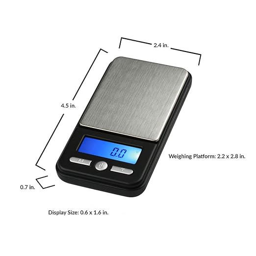 American Weigh Scales Series Digital Pocket Weight Scale, Stainless SteelAC-650-BLK650G X 0.1G(Black)