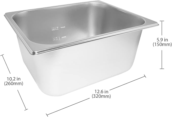 ALDKitchen Bain Marie Food Warmer | Electric Steam Buffet Warmer | 110V (2 tanks)